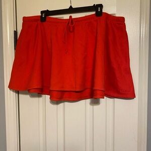 SKIMS Cotton Fleece Mini Skirt - Ruby